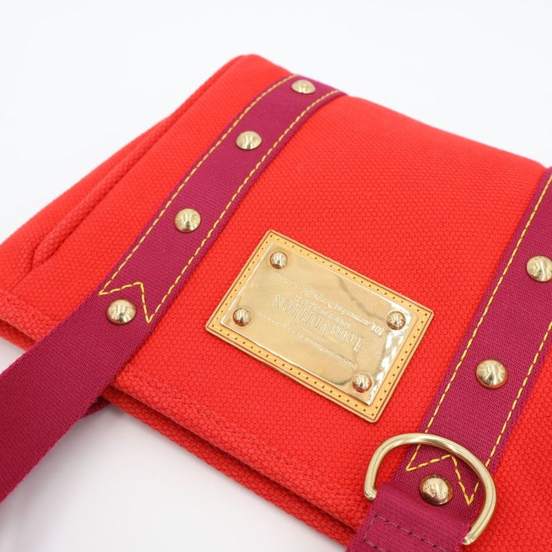 Louis Vuitton Antigua Cabas PM Rouge Handbag M40037