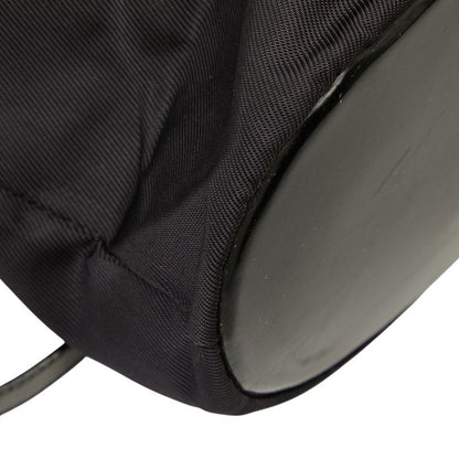 Gucci Bamboo Handbag Shoulder Bag 2WAY 003 2854 Black Nylon Leather Women's