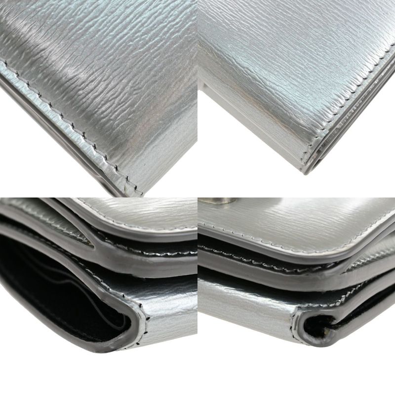 Balenciaga Compact Wallet Trifold Wallet Silver 30bs310