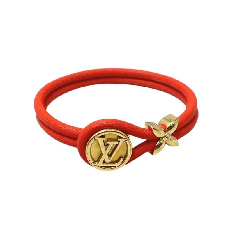 Louis Vuitton Bracelet Keepsake Cles Set M6678e Orange Gold Color Louis Vuitton
