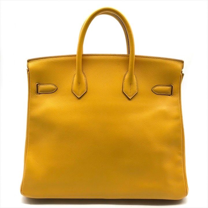 Hermes Birkin 30 Courchevel Hand Bag Yellow