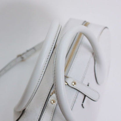 Gucci Bright Diamante 2way Leather White Handbag Gold 354332-001998