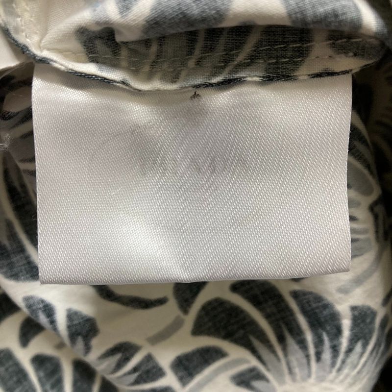 Prada Flower Print Sleeveless Shirt Blouse Size 38 White Black Women's Used