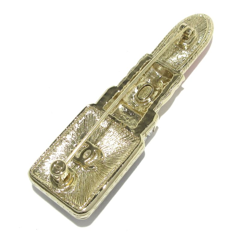 Chanel Brooch - Pink Gold And Black