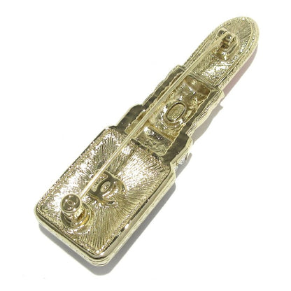 Chanel Brooch - Pink Gold And Black