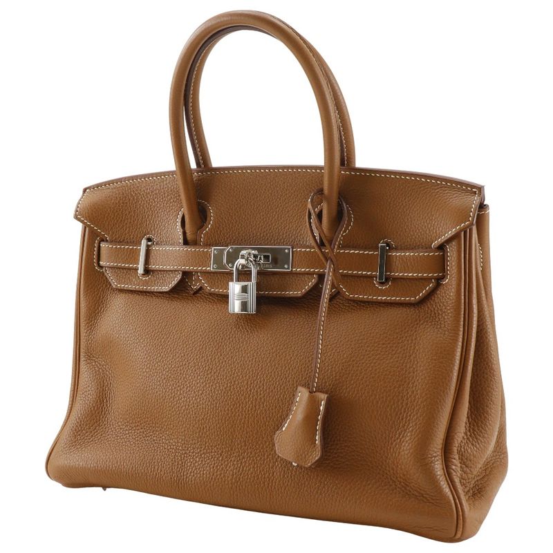Hermes Birkin 30 Togo Gold Brown □L Ladies Handbag