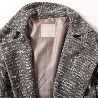 Max Mara S Cotton Wool Set 34 Brown Skirt
