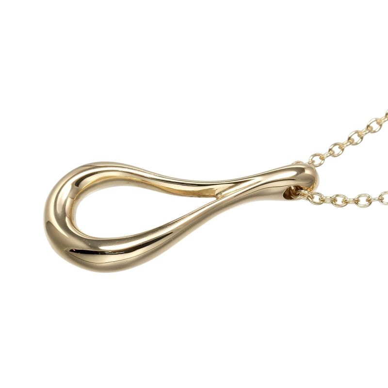 Tiffany & Co Open Teardrop 18K Yellow Gold Ladies 2g Necklace
