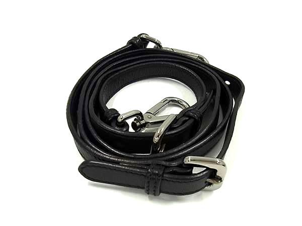 Prada Leather Crossbody Shoulder Strap For Bag Shoulder Crossbody Black And