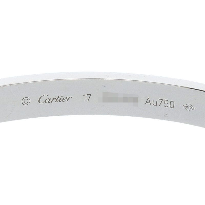 Cartier New Shape LOVE Bracelet Love Bracelet 18K White Gold After Diamond