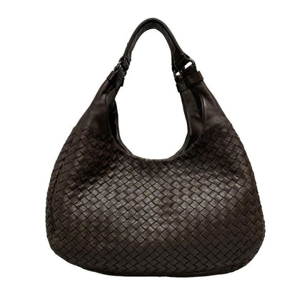 Bottega Veneta Intrecciato Tote Bag 125787 Dark Brown Leather