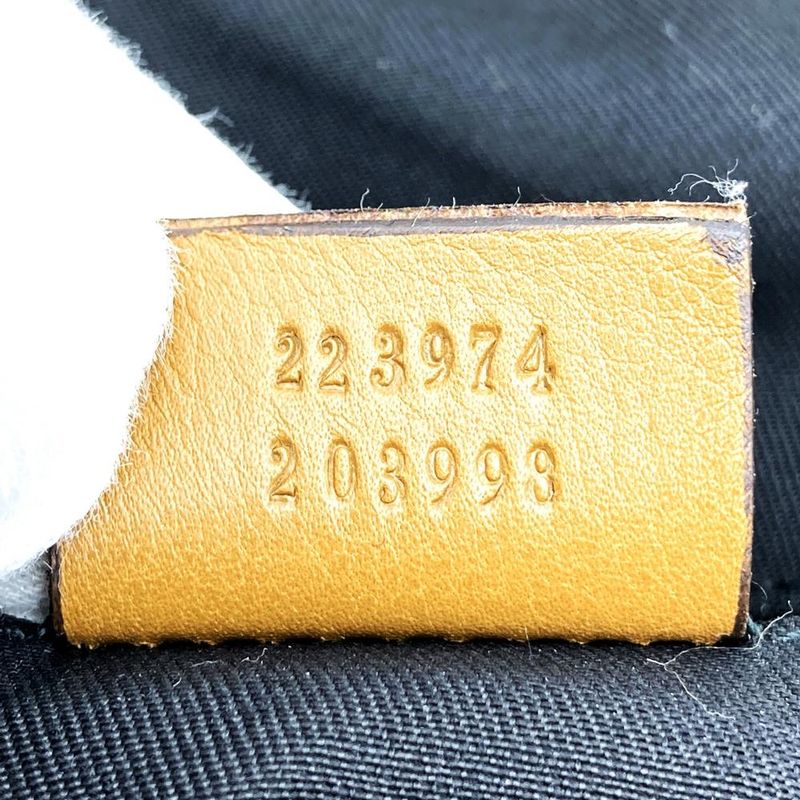 Gucci 223974 Handbag Brown Canvas/leather Ladies Men Fashion