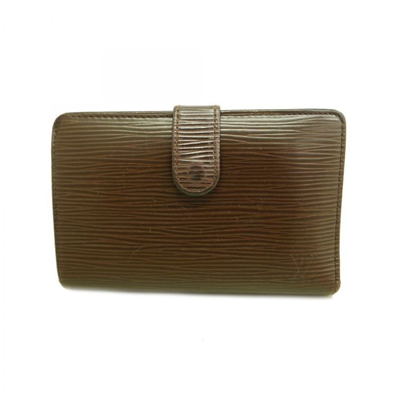 Louis Vuitton Wallet Epi Porte Monnaie Viennois M6324d Mocha Women's
