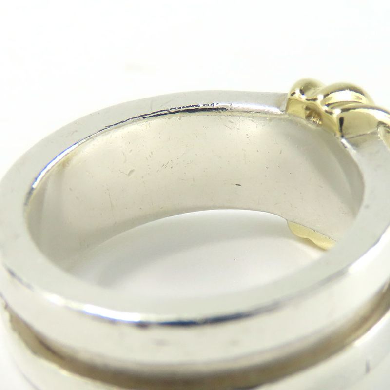 Tiffany & Co Ring - Ring Grooved With 3 Rows 925 Silver 18K Yellow Gold Approx