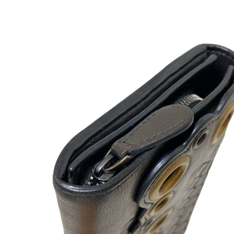 Bottega Veneta Intrecciato Dark Brown Dove Leather Long Wallet