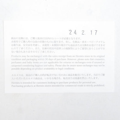 Hermes Deerskin 100% Silk Lining Serie Button Leather Gloves Gloves Navy 8.5