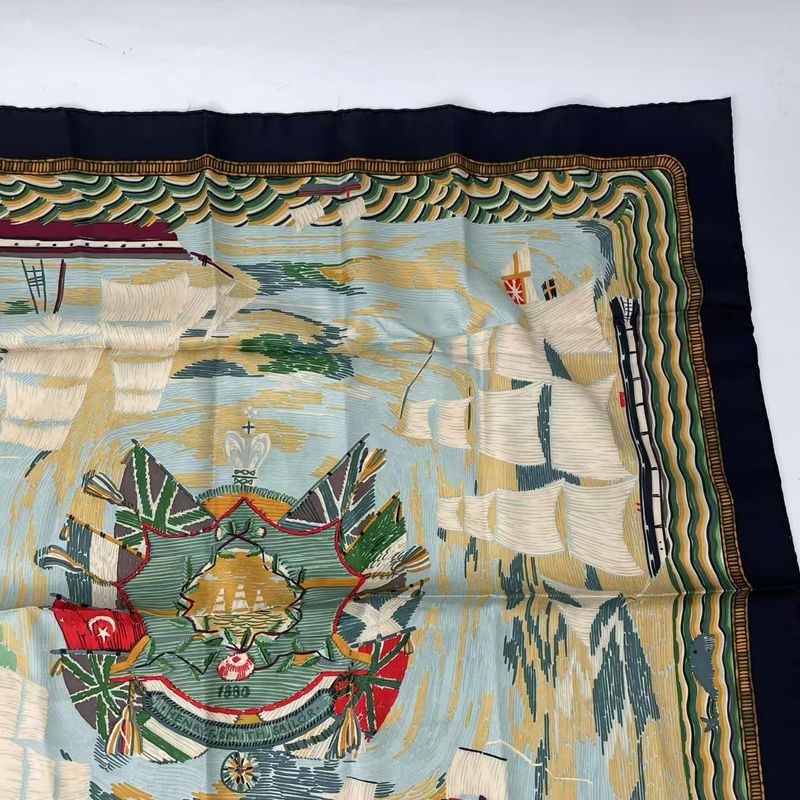 Hermes Scarf Carre 90 Silk Henry F Smith Sailor Henry Sailing Ship Nautical