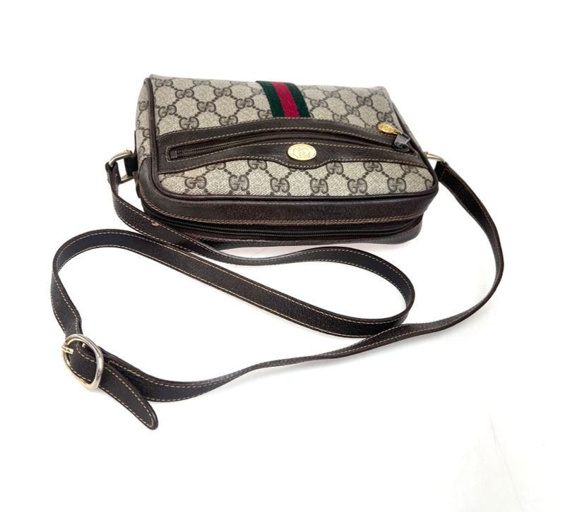 Gucci Shoulder Bag GG Sherry Pvcleather 38fa142