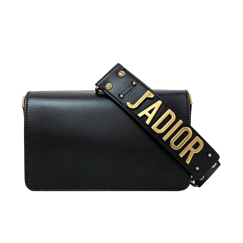 Christian Dior Clutch Bag Black Gold Jadior