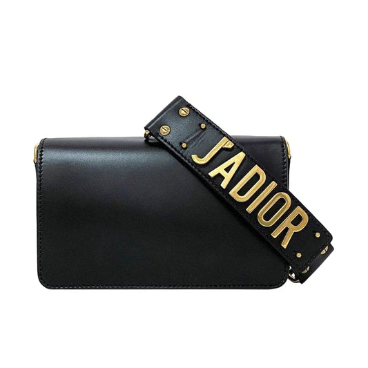 Christian Dior Clutch Bag Black Gold Jadior