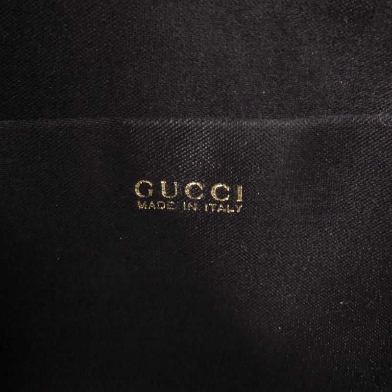 Gucci Horsebit Backpack Satin Rhinestone Black Mini Bag Black 0837 Gucci
