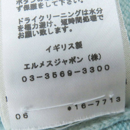 Hermes 2021 100% Cashmere Long Length Knitted Cardigan With Serie Buttons