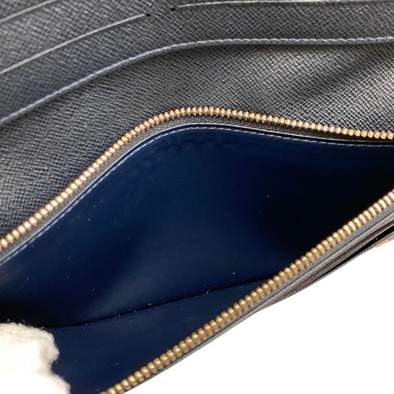 Louis Vuitton Bifold Long Wallet Portefeuille Antholite N63221 Damier Azure