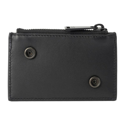 Bottega Veneta Coin Case Zipper Case Nero