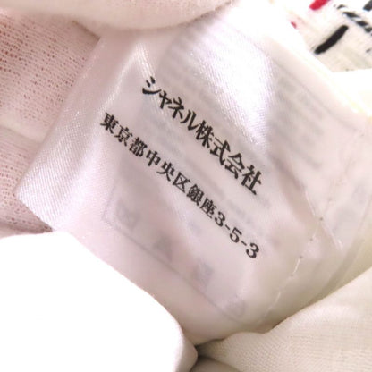 CHANEL P50967 Cotton Coco Mark Button French Sleeve Tweed Dress Ivory Black Red