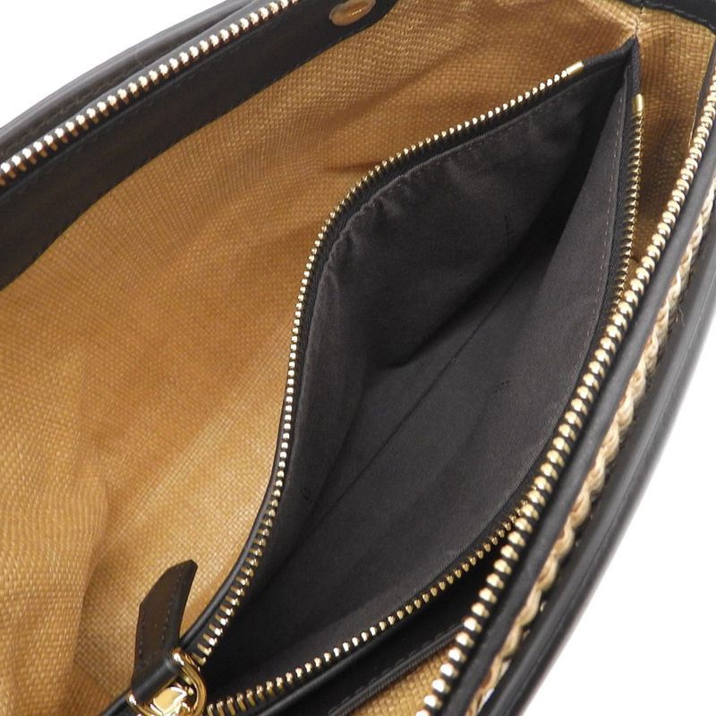 Fendi Raffia Shoulder Monogram Multicolor Bag