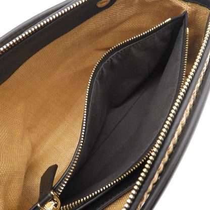 Fendi Raffia Shoulder Monogram Multicolor Bag