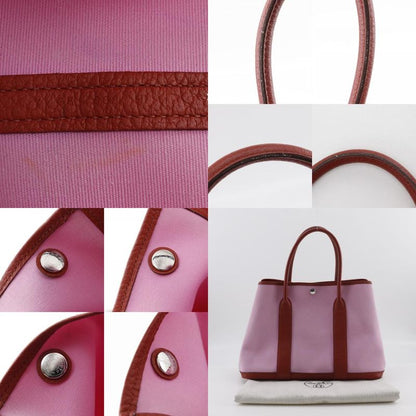 Hermes Garden Party PM Toile Officier Pink/red Y Ladies Tote Bag