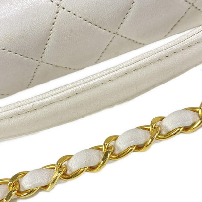 Chanel Shoulder Bag Matelasse /double Coco White 2way/gold Hardware /chain