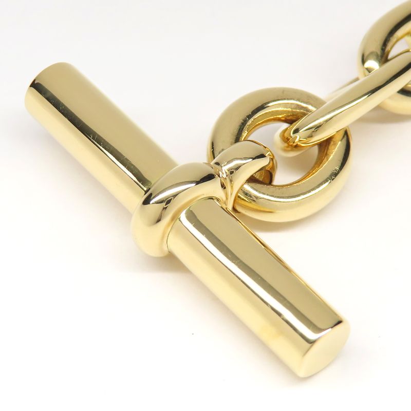 Hermes Bracelet Chaine D'ancre MM 15 Frames 750yg Yellow Gold 15 Links