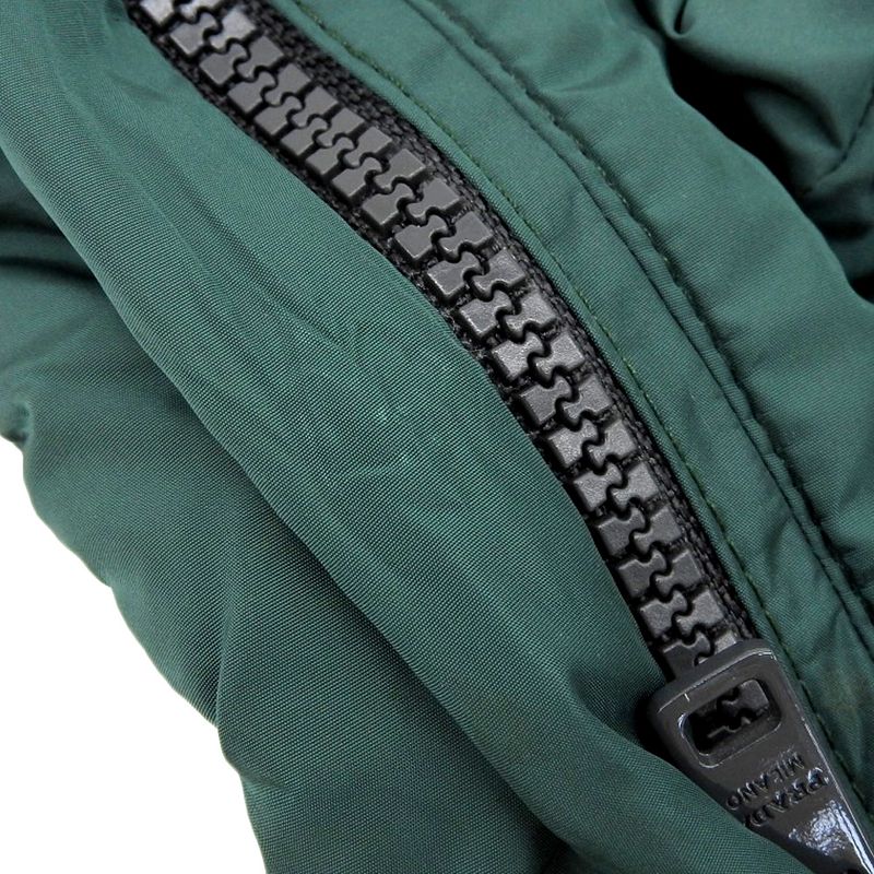 Prada Current Black Tag Triangle Logo Down Jacket 6Y Kids Hood Storage 110-120cm