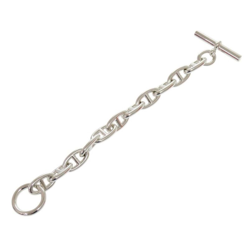 Hermes Chaine D'ancre GM 11 Frames Silver 925 Bracelet 0506 Hermes