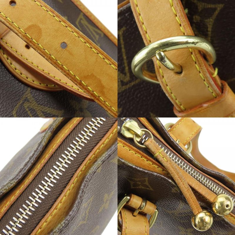 Louis Vuitton Shoulder Bag Popincourt Haut M40007 Monogram Brown Goldhardware