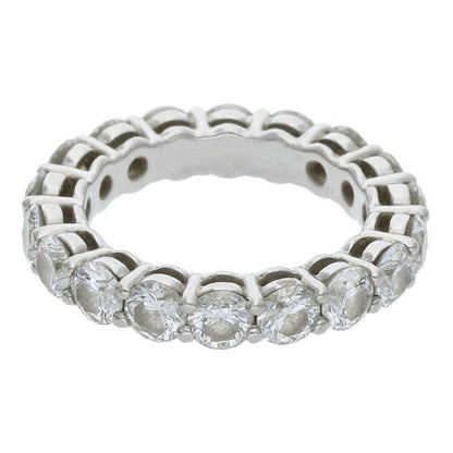 Tiffany & Co Forever Band Pt950 Pavé Diamond Platinum Ring Men's Size 8