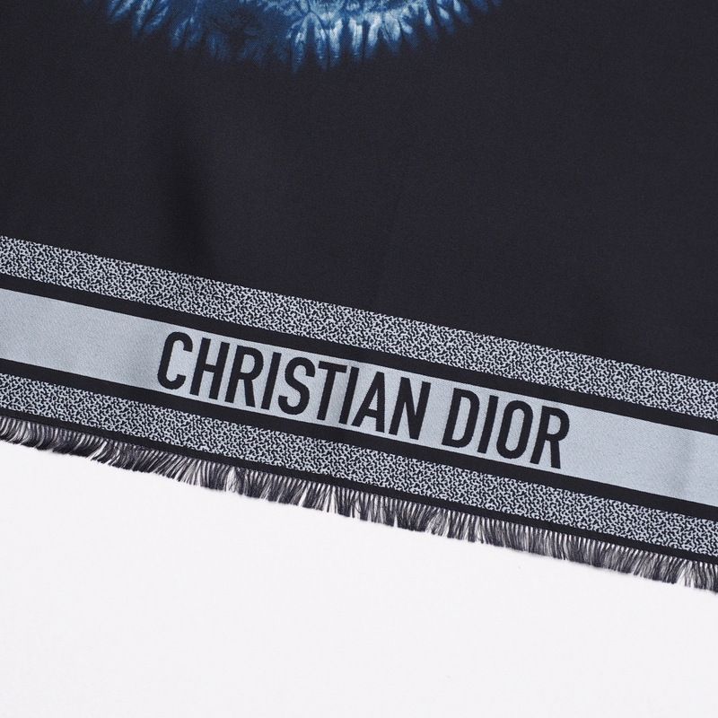 DIOR Scarf Tie Dye Motif Large Scarf Shawl Made In Italy 20241028