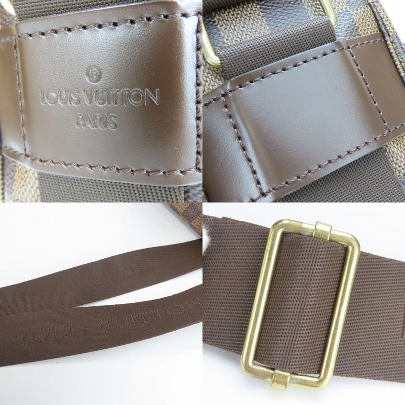 Louis Vuitton Shoulder Bag Broadway N42270 Damier Ebène Brown Gold Hardware