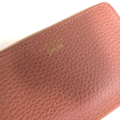 Gucci Wallet Ladies Women Leather Genuine Pink 368877 203887 Swing Coin Case