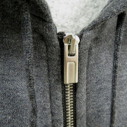 Hermes Zip Sweatshirt Hoodie 647610ja82xl Cotton Gray Men 1133 Hermes