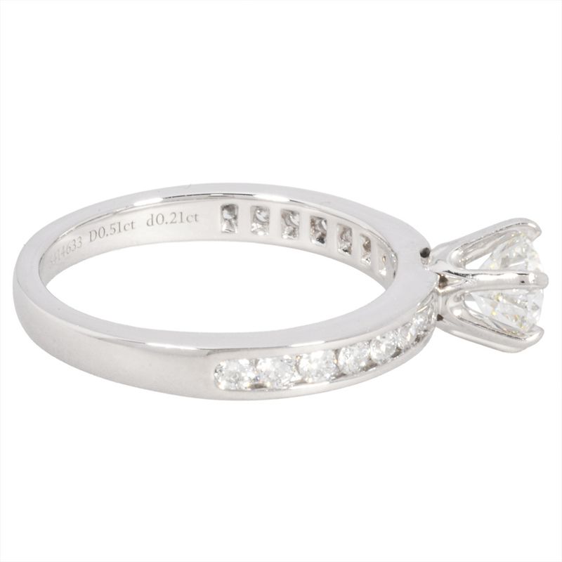 Tiffany & Co Tiffany & Co Solitaire Half Eternity Ring With Diamonds 051ct