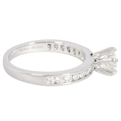 Tiffany & Co Tiffany & Co Solitaire Half Eternity Ring With Diamonds 051ct