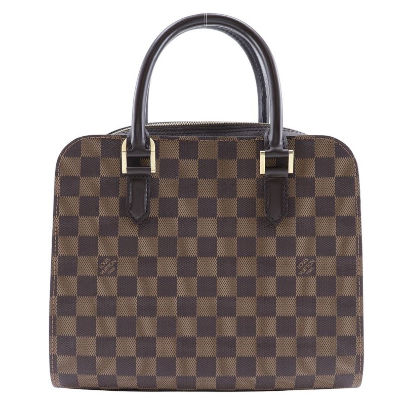 Louis Vuitton Triana N51155 Damier Canvas Brown Vi0023 Ladies Handbag