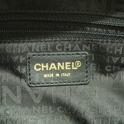 Chanel Shoulder Bag Choco Bar Lambskin Black Chien Pan Gold Hardware Women