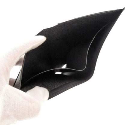 Hermes Vaubourg Grain Black Card Case Black 0684 Hermes
