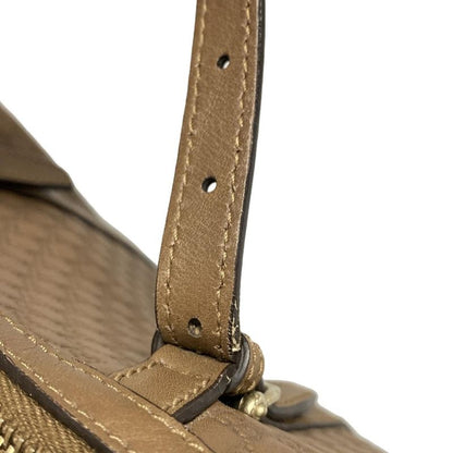 Gucci Handbag Nice/micro Guccissima 322231 Dark Brown Mini Boston Leather