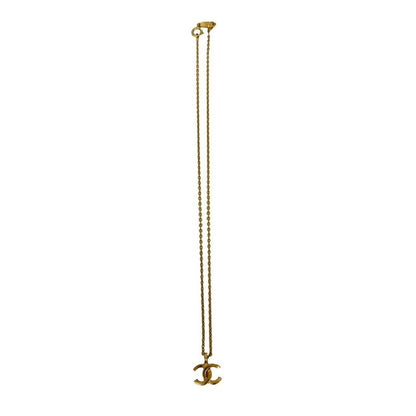 Chanel Vintage Coco Mark Necklace Pendant Choker Accessory 1982