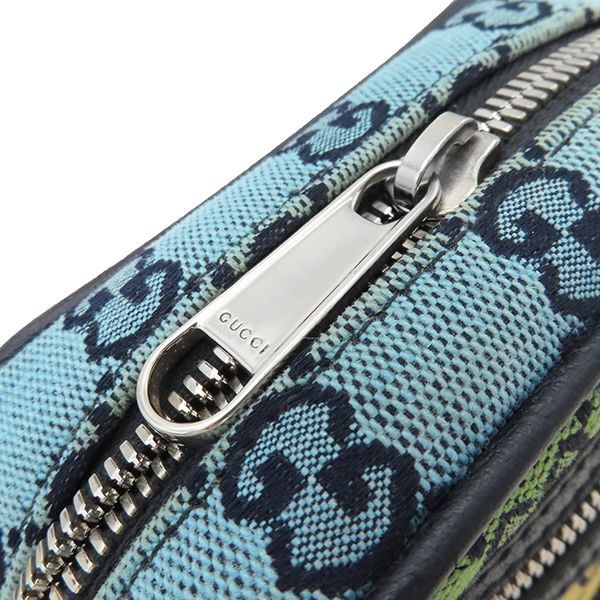 Gucci Shoulder Bag GG Mini GG Canvas Multicolor Silver Hardware 658659